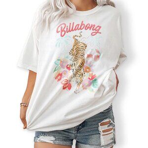 Easy Tiger Graphic Tee – Relaxed Summer Vibes Shirt in Salt Crystal Tone